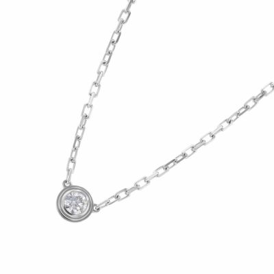 カルティエ ネックレス ダムール ネックレス スモールモデル ダイヤモンド 1P 計0.09ct K18WG B7215900 Cartier ジュエリー 安心保証