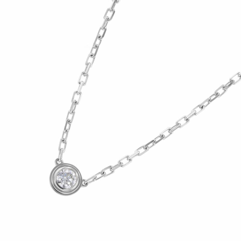 カルティエ ネックレス ダムール ネックレス スモールモデル ダイヤモンド 1P 計0.09ct K18WG B7215900 Cartier ジュエリー