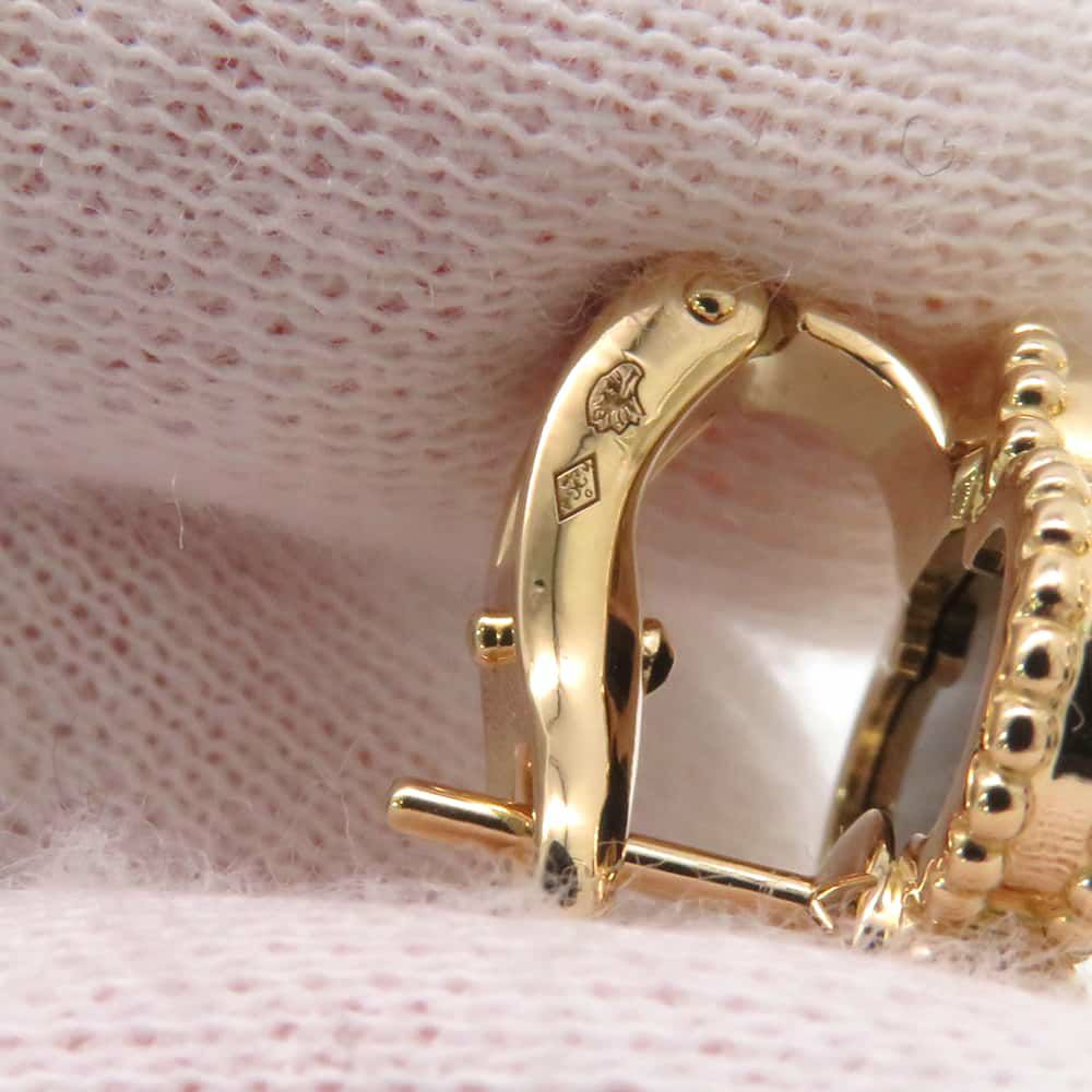 ヴァンクリーフ&アーペル ピアス ヴィンテージ アルハンブラ イヤリング オニキス K18YGイエローゴールド VCARA44200 ジュエリー