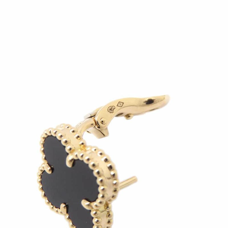 ヴァンクリーフ&アーペル ピアス ヴィンテージ アルハンブラ イヤリング オニキス K18YGイエローゴールド VCARA44200 ジュエリー