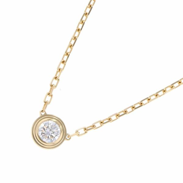 カルティエ ネックレス ダムール ネックレス LM ダイヤモンド 1P 計0.18ct K18YG B7215500 Cartier ジュエリー