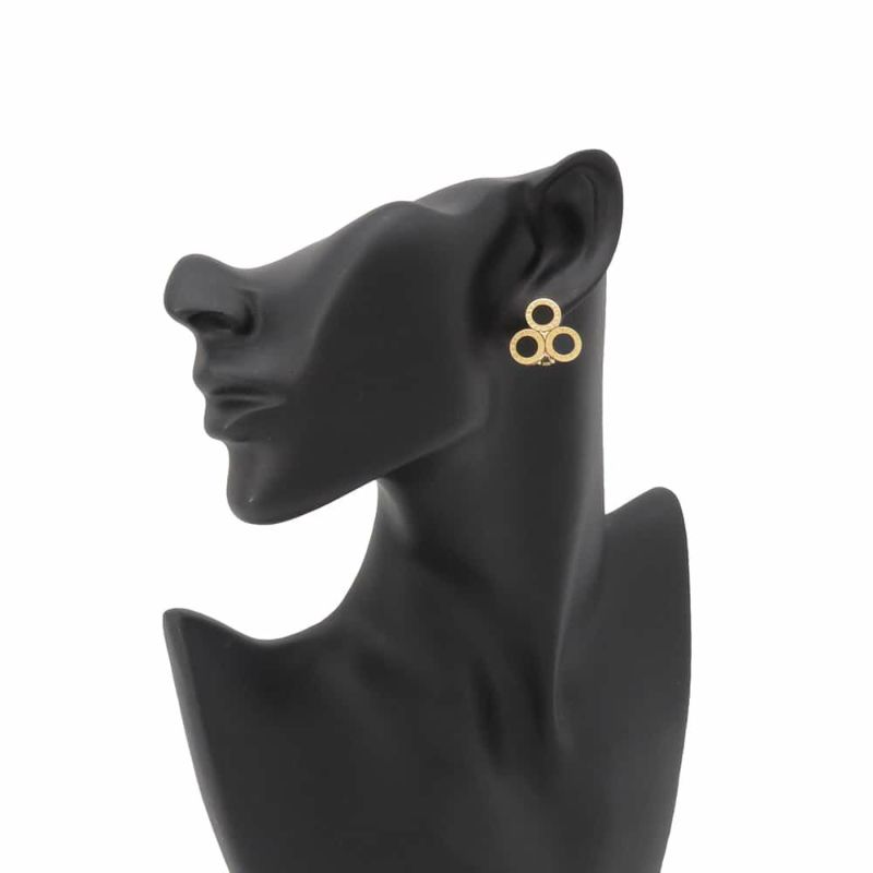 ブルガリ イヤリング ブルガリ ブルガリ オニキス K18YGイエローゴールド BVLGARI ジュエリー