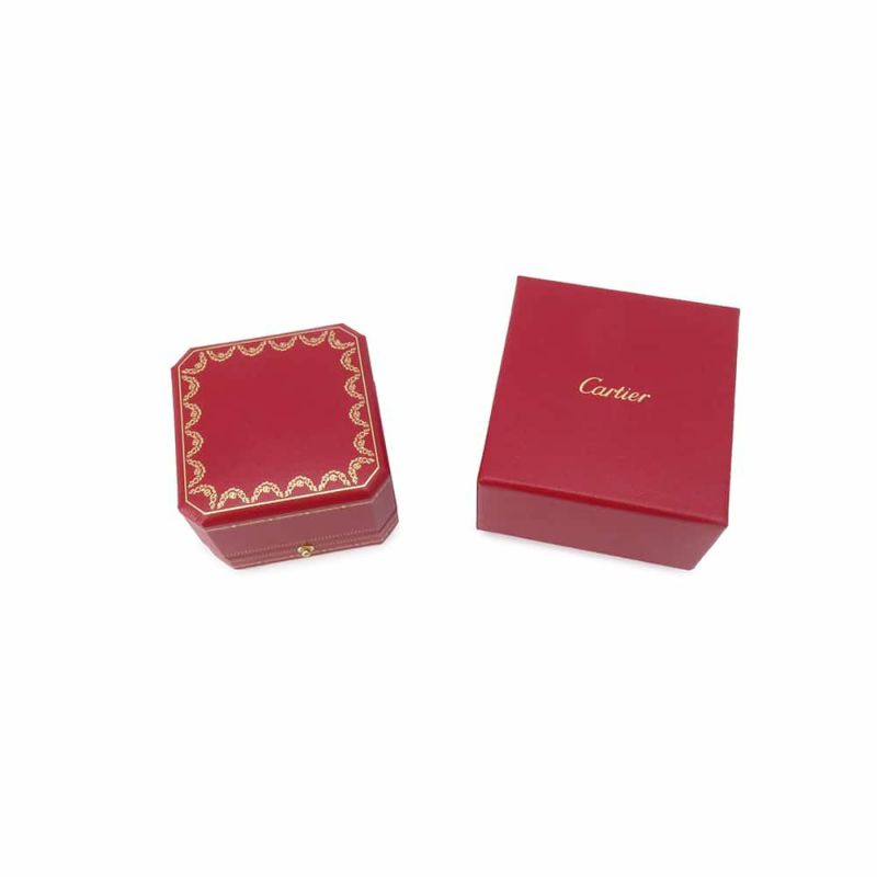 カルティエ リング トリニティ K18WGホワイトゴールド ブラックセラミック リングサイズ51 Cartier 指輪