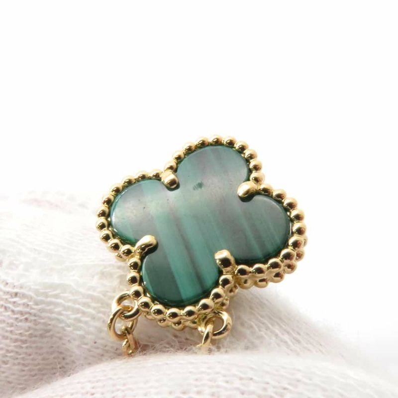 ヴァンクリーフ&アーペル ネックレス ヴィンテージ アルハンブラ ペンダント マラカイト K18YG VCAR09VA00