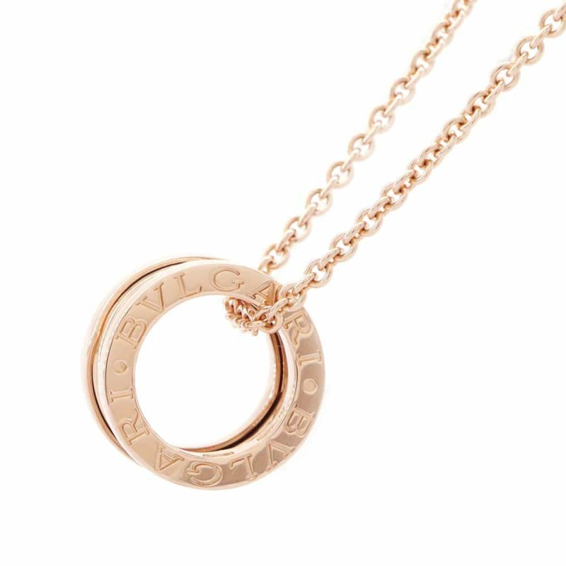 ブルガリ ネックレス ビー・ゼロワン B-ZERO1 レジェンドネックレス K18PGピンクゴールド  BVLGARI ジュエリー