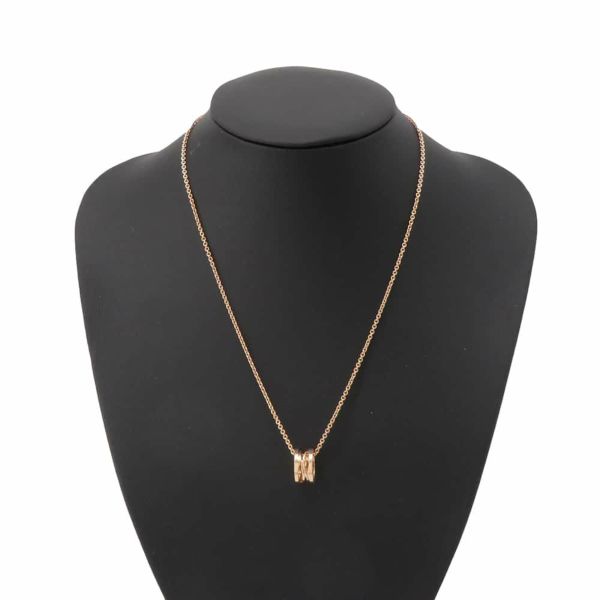 ブルガリ ネックレス ビー・ゼロワン B-ZERO1 レジェンドネックレス K18PGピンクゴールド  BVLGARI ジュエリー