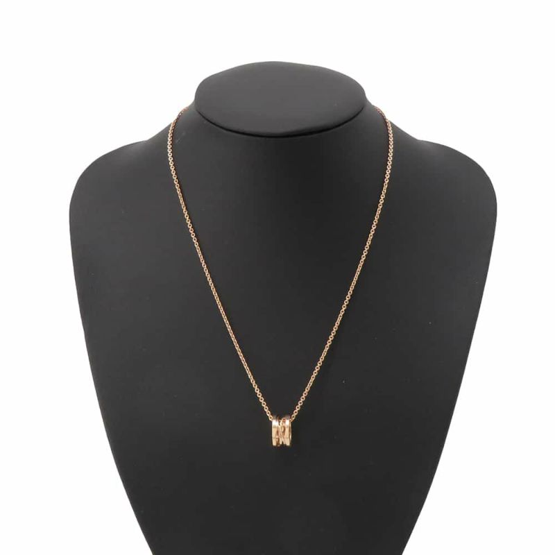 ブルガリ ネックレス ビー・ゼロワン B-ZERO1 レジェンドネックレス K18PGピンクゴールド  BVLGARI ジュエリー