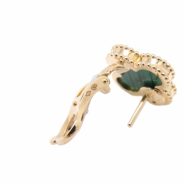 ヴァンクリーフ&アーペル ピアス ヴィンテージ アルハンブラ イヤリング マラカイト K18YGイエローゴールド VCARO3QL00 ジュエリー