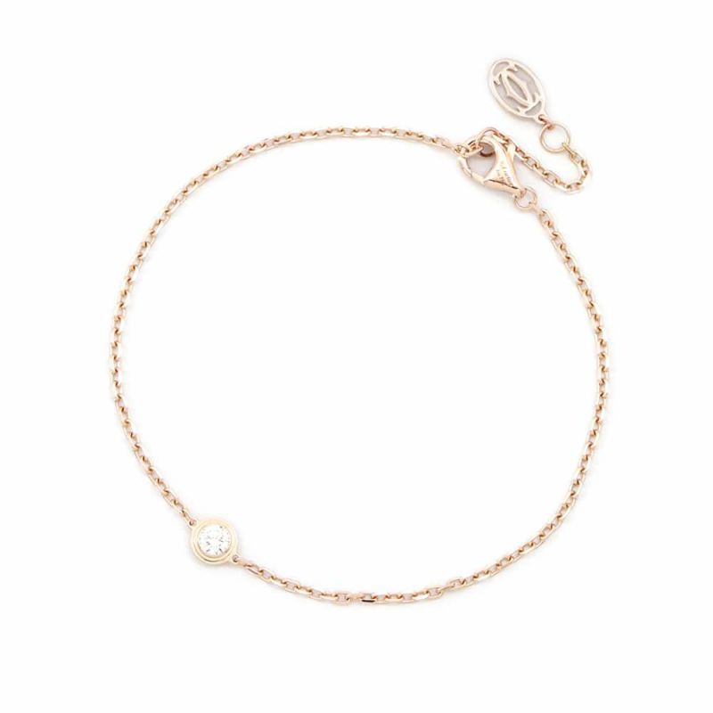 カルティエ ブレスレット ダムール ブレスレット ダイヤモンド1P 0.13ct K18PG B6063017 Cartier ジュエリー