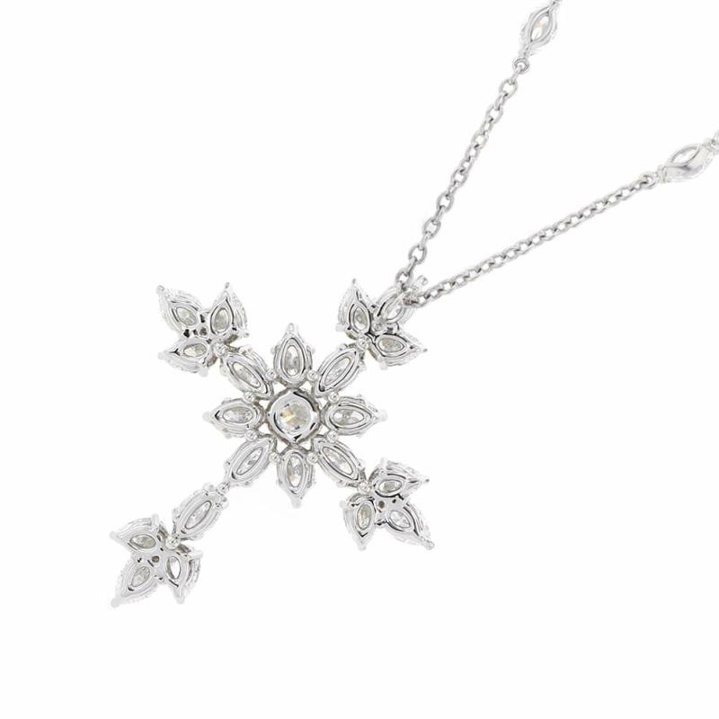ハリーウィンストン ネックレス マーキース・クロス・ペンダント ダイヤモンド 計約3.61ct Pt950プラチナ PEDPRESMMQ ジュエリー