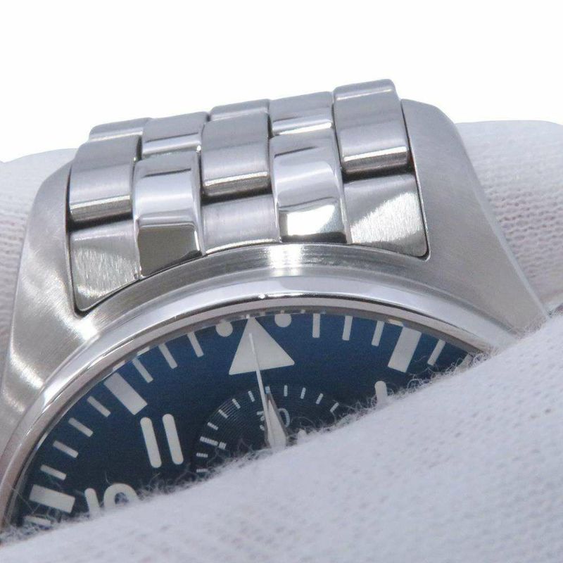 IWC パイロット・ウォッチ・クロノグラフ プティ・プランス IW377717 腕時計 ブルー文字盤