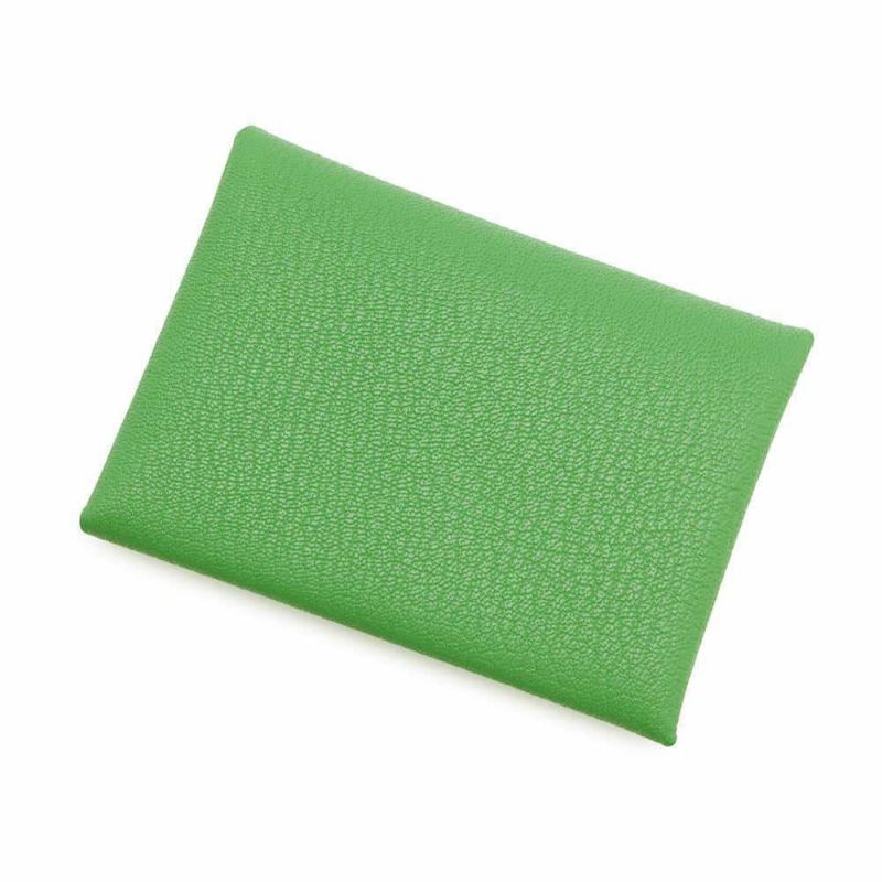 エルメス コインケース カルヴィ デュオ ヴェルソ バンブー/ローズダーリン/シルバー金具 シェブルミゾル W刻印 財布