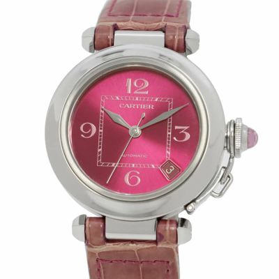 カルティエ パシャC クリスマス限定 W3108299 Cartier 腕時計 パープル文字盤 安心保証