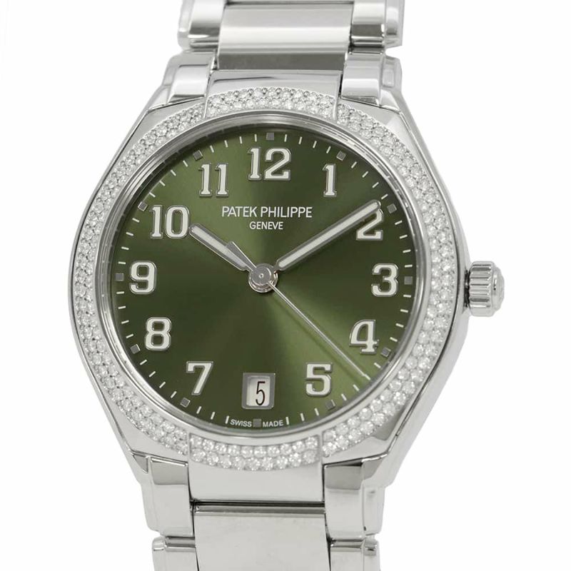 パテックフィリップ トゥエンティ4 160Pダイヤベゼル 7300/1200A-011 オリーブグリーン文字盤
