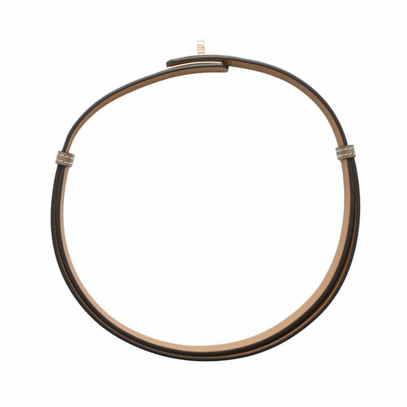 エルメス ケリーベルト エトゥープ/ピンクゴールド金具 エプソン W刻印 HERMES べルト