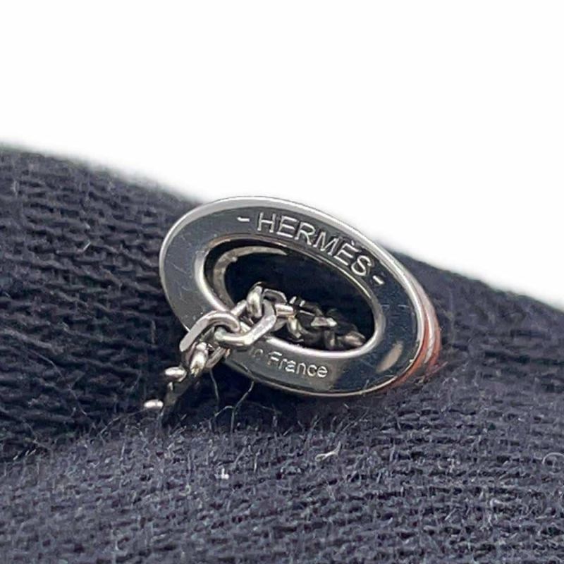 エルメス ネックレス ミニ・ポップアッシュ オレンジ/シルバー金具 HERMES アクセサリー