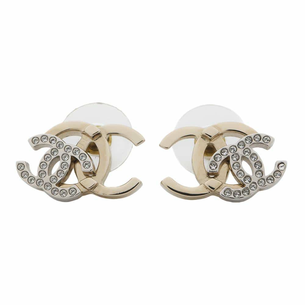 シャネル ピアス ココマーク ラインストーン B21 C AB6426 CHANEL 