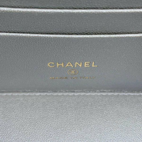 シャネル チェーンショルダーバッグ マトラッセ ココマーク バニティ ラムスキン AP3315 CHANEL 白