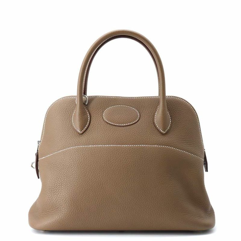 エルメス ハンドバッグ ボリード31 エトゥープ/シルバー金具 トリヨンクレマンス Y刻印 2wayショルダー