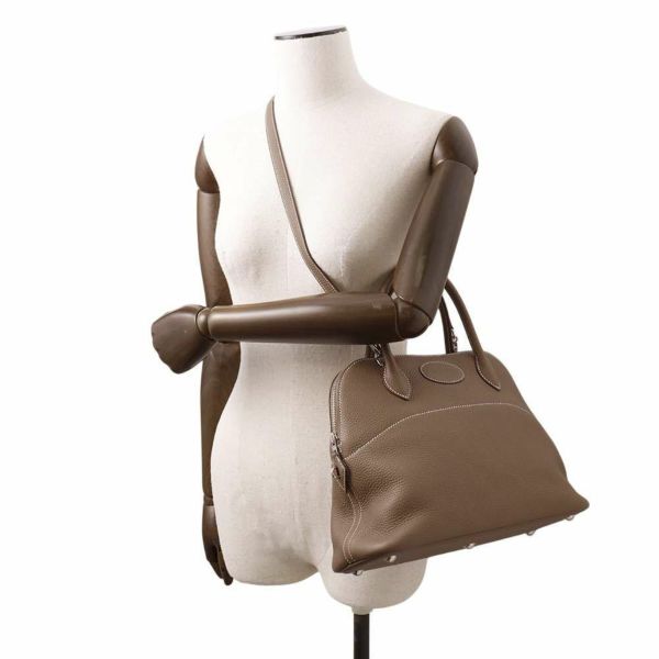 エルメス ハンドバッグ ボリード31 エトゥープ/シルバー金具 トリヨンクレマンス Y刻印 2wayショルダー