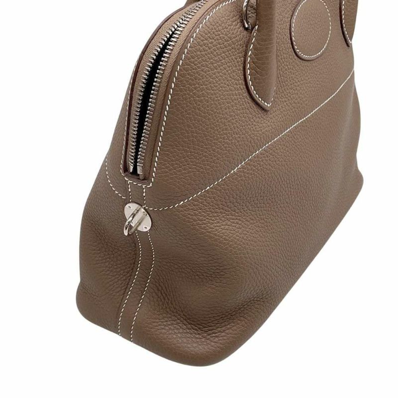 エルメス ハンドバッグ ボリード31 エトゥープ/シルバー金具 トリヨンクレマンス Y刻印 2wayショルダー