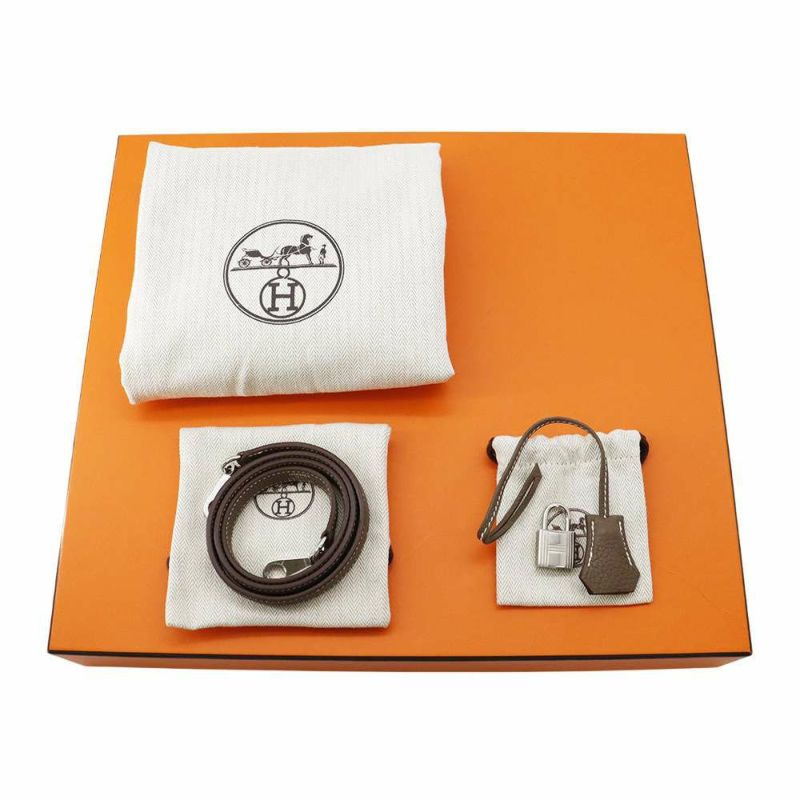 エルメス ハンドバッグ ボリード31 エトゥープ/シルバー金具 トリヨンクレマンス Y刻印 2wayショルダー