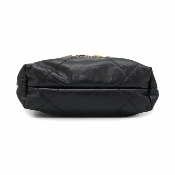 シャネル ハンドバッグ CHANEL 22 ミニ ココマーク パール シャイニーカーフレザー AS3980 2wayショルダーバッグ 黒