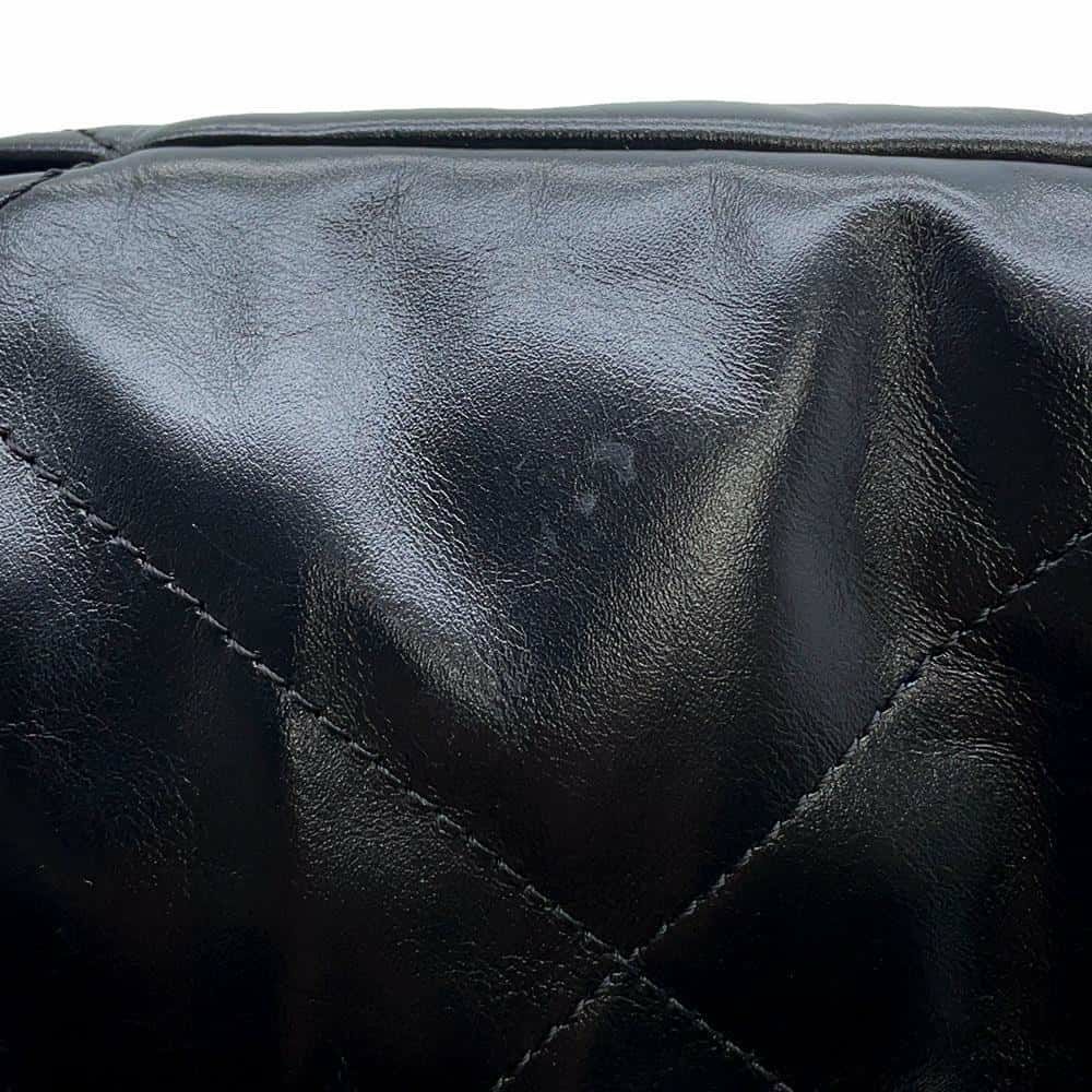 シャネル ハンドバッグ CHANEL 22 ミニ ココマーク パール シャイニーカーフレザー AS3980 2wayショルダーバッグ 黒