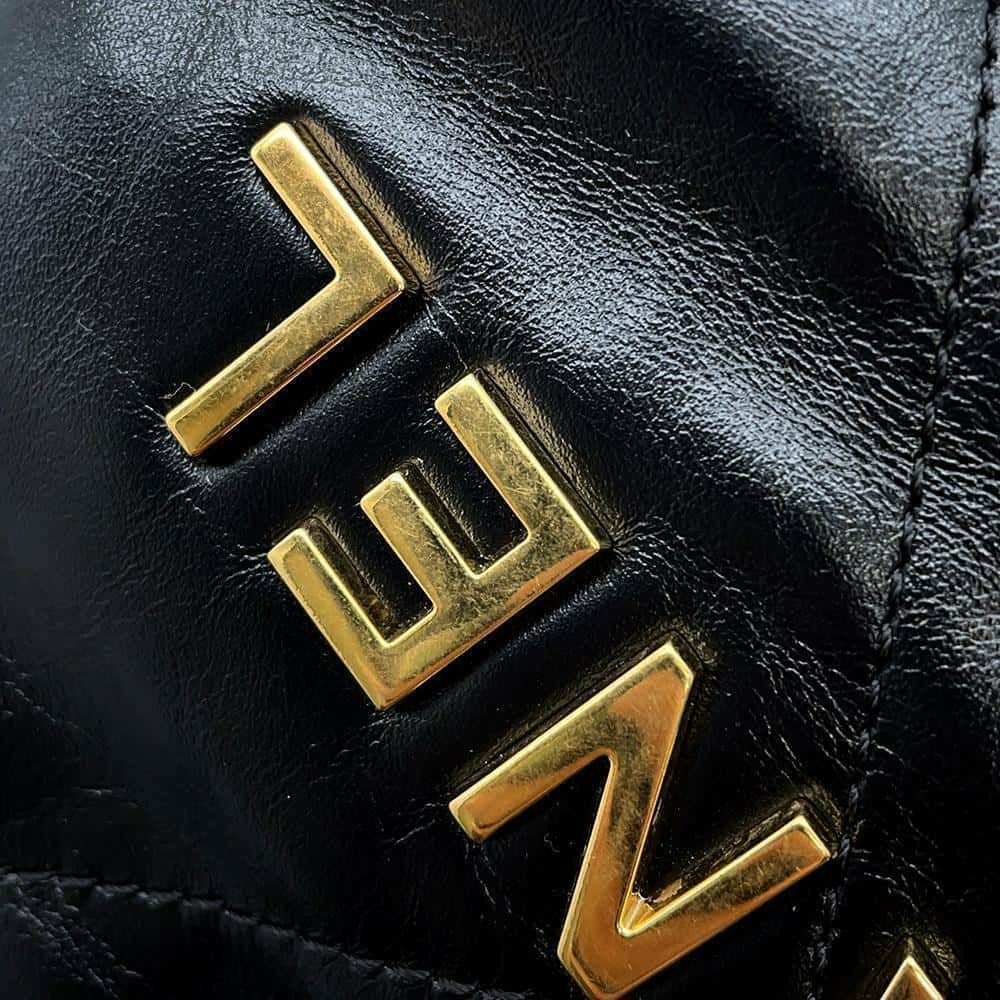 シャネル ハンドバッグ CHANEL 22 ミニ ココマーク パール シャイニーカーフレザー AS3980 2wayショルダーバッグ 黒