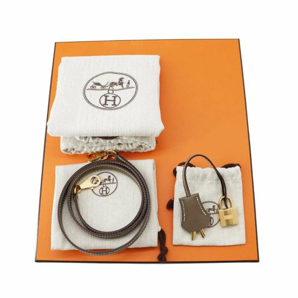 エルメス ハンドバッグ ケリー25 外縫い エトゥープ/ゴールド金具 エプソン B刻印 2wayショルダー