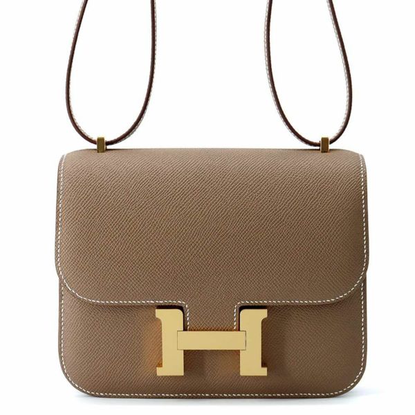 エルメス ミニ コンスタンス3 ミロワール エトゥープ/ゴールド金具 エプソン W刻印