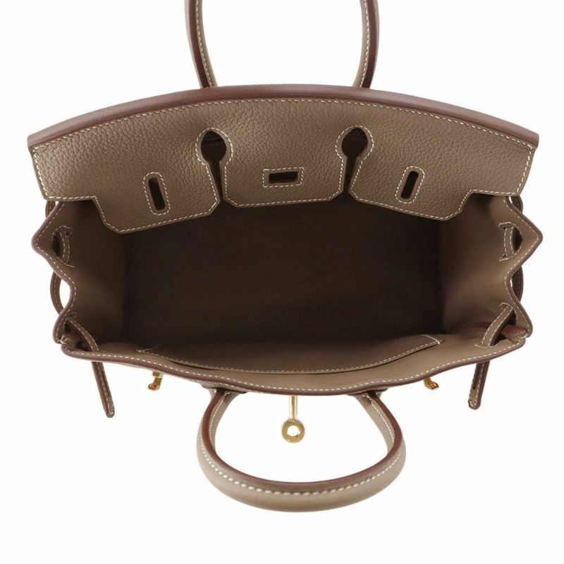 エルメス バーキン25 エトゥープ/ゴールド金具 トゴ W刻印 HERMES Birkin ハンドバッグ