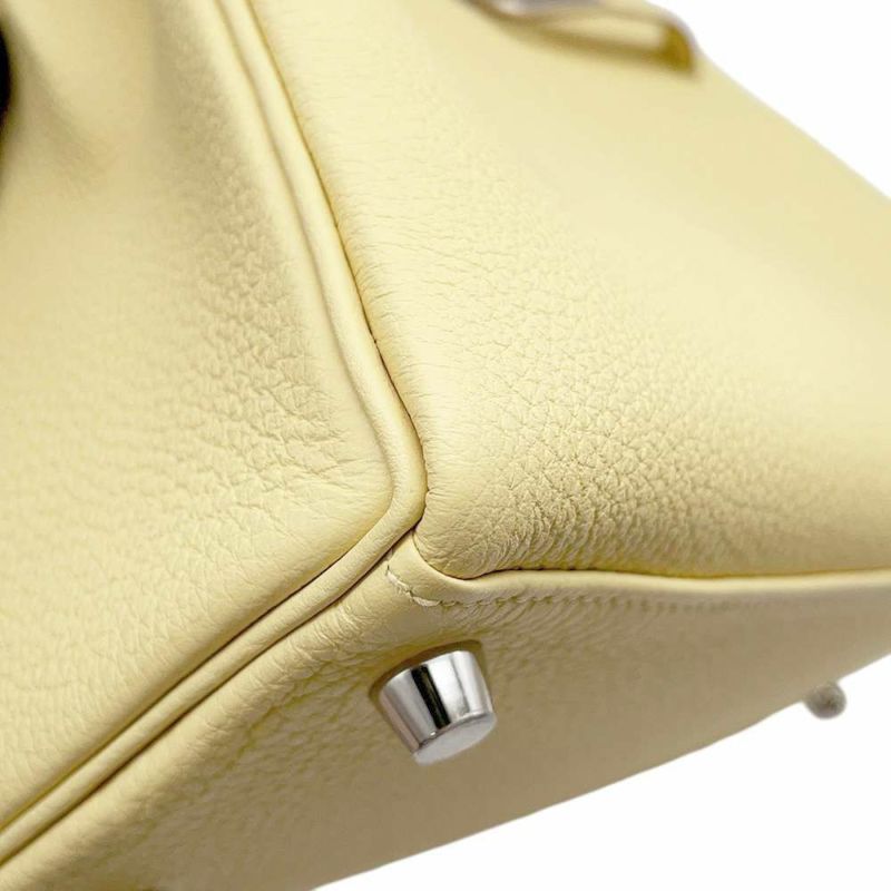 エルメス ハンドバッグ ケリー25 内縫い ジョーヌプッサン/シルバー金具 トゴ W刻印 2wayショルダー