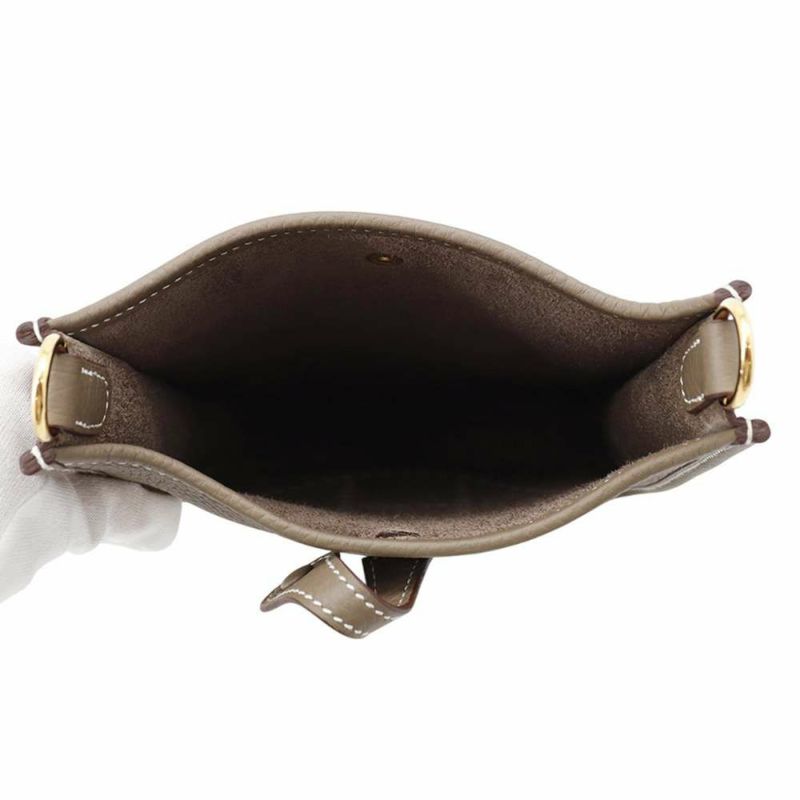 エルメス エブリンTPM アマゾン エトゥープ/ブルーインディゴ/ゴールド金具 トリヨンクレマンス W刻印