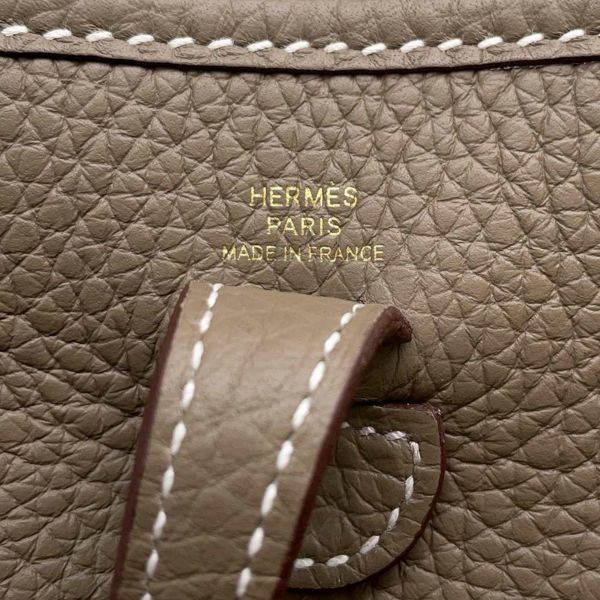 エルメス エブリンTPM アマゾン エトゥープ/ブルーインディゴ/ゴールド金具 トリヨンクレマンス W刻印