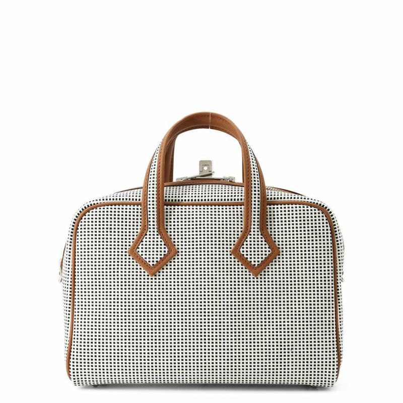 エルメス ヴィクトリア 3 フールトゥ ミニ ゴールド/エクリュ/ブラック/シルバー金具 トワルキャドリーユ/スイフト W刻印 2way