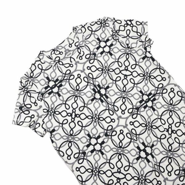 エルメス ワンピース 半袖 コルドリエール コットン レディースサイズ40 HERMES トップス