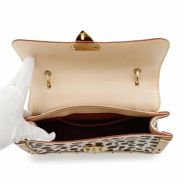 ルイヴィトン ハンドバッグ モノグラム・マルチカラー ハラコ サック・ダルメシアン M92825 ヴィトン ブラック 黒