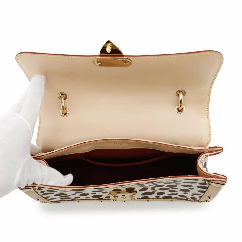 ルイヴィトン ハンドバッグ モノグラム・マルチカラー ハラコ サック・ダルメシアン M92825 ヴィトン ブラック 黒