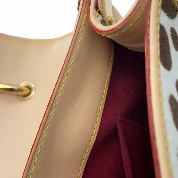 ルイヴィトン ハンドバッグ モノグラム・マルチカラー ハラコ サック・ダルメシアン M92825 ヴィトン ブラック 黒