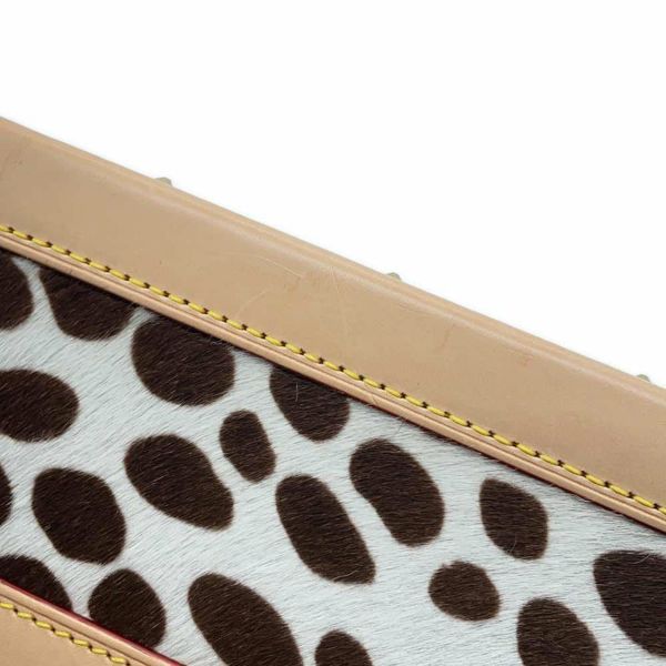 ルイヴィトン ハンドバッグ モノグラム・マルチカラー ハラコ サック・ダルメシアン M92825 ヴィトン ブラック 黒