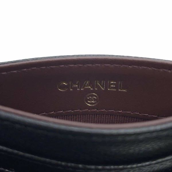 シャネル カードケース クラシック マトラッセ ココマーク キャビアスキン AP4472 CHANEL パスケース 名刺入れ 黒