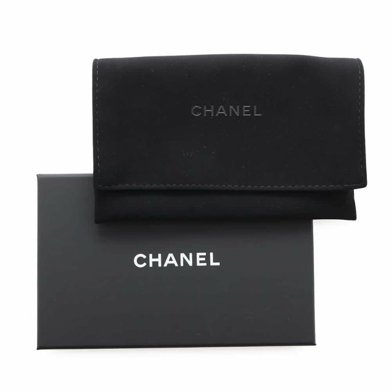 シャネル カードケース クラシック マトラッセ ココマーク キャビアスキン AP4472 CHANEL パスケース 名刺入れ 黒