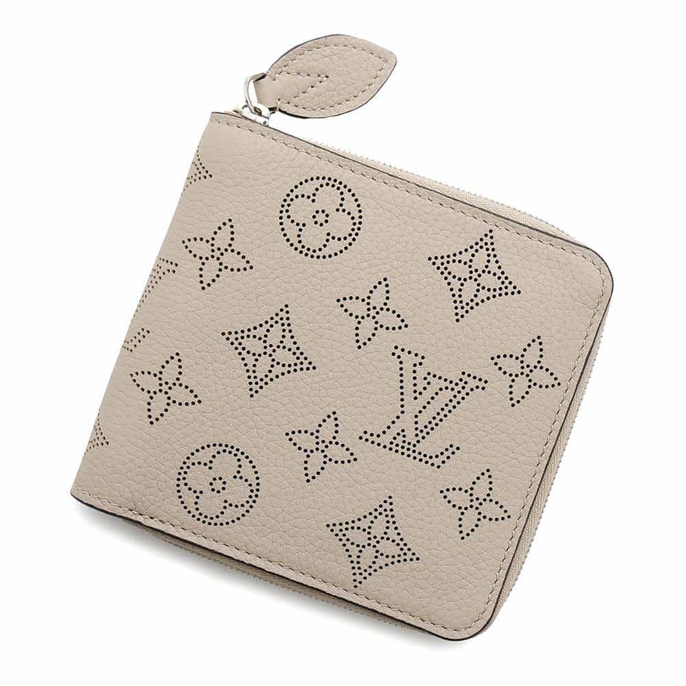 ルイヴィトン 二つ折り財布 モノグラム・マヒナ ジッピー・コンパクト ウォレット M81558 LOUIS VUITTON