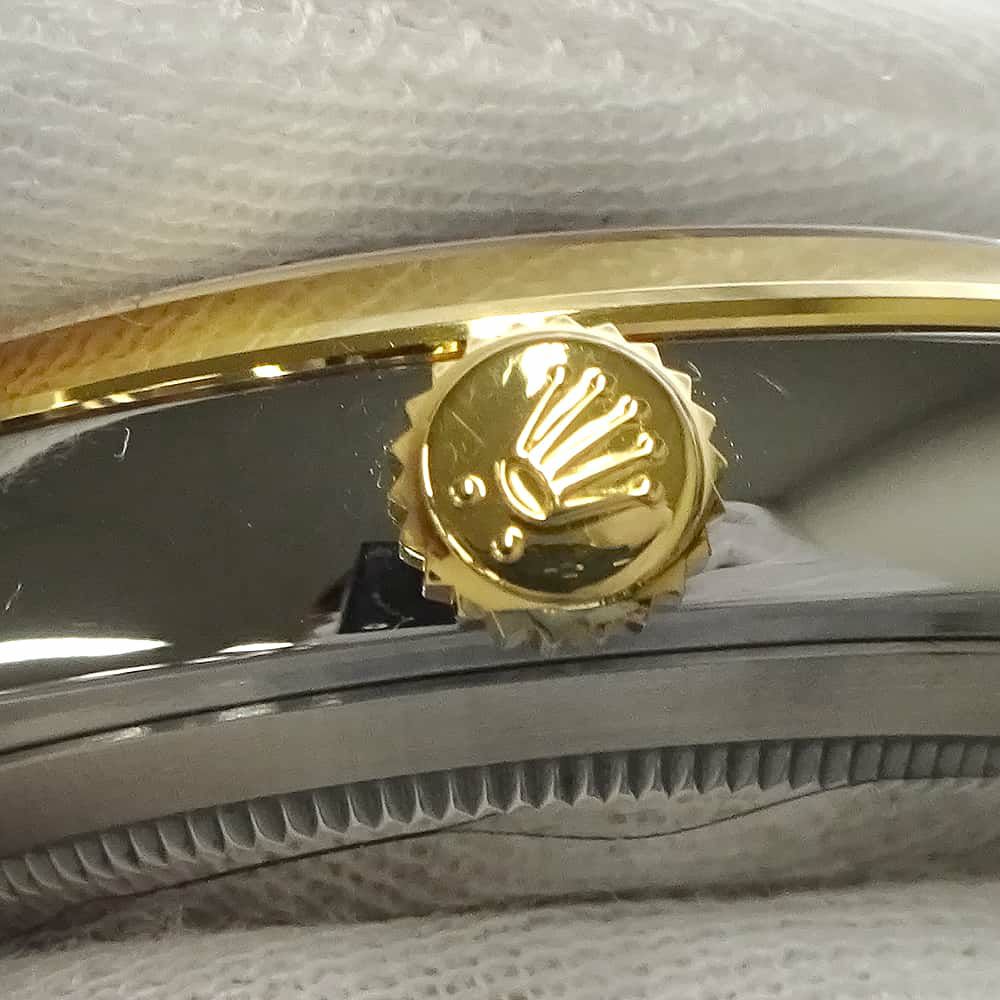 ロレックス デイトジャスト 41 SS/K18YG 126303G ROLEX 腕時計 黒文字盤 10Pダイヤ