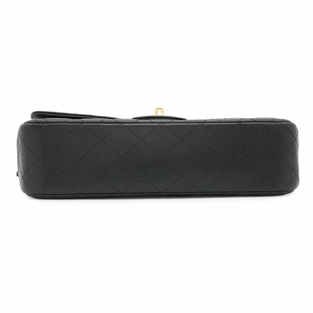 シャネル チェーンショルダーバッグ マトラッセ25 ココマーク キャビアスキン ダブルチェーン A01112 CHANEL 黒