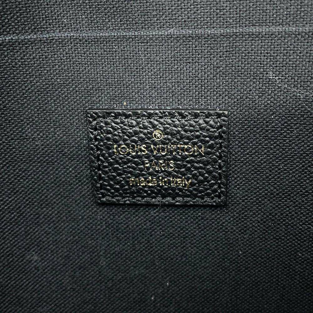 ルイヴィトン チェーンウォレット モノグラム・アンプラント ポシェット・フェリシー M64064 ブラック 黒