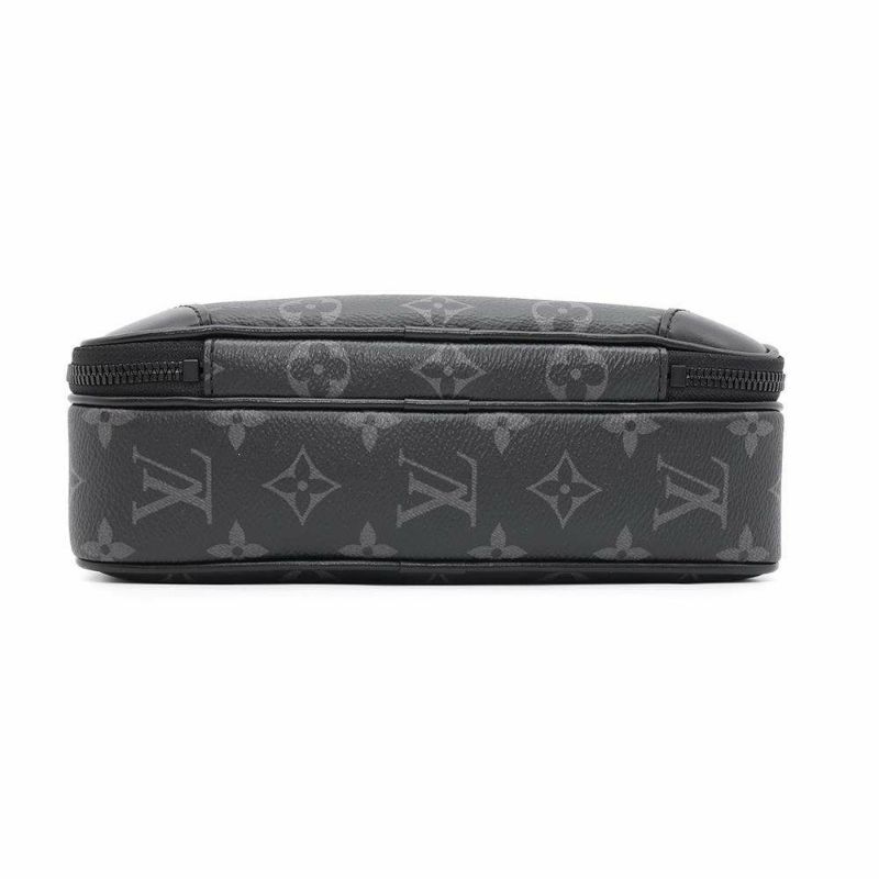 ルイヴィトン ショルダーバッグ モノグラム・エクリプス アルファ・メッセンジャー M46955 ヴィトン ブラック 黒