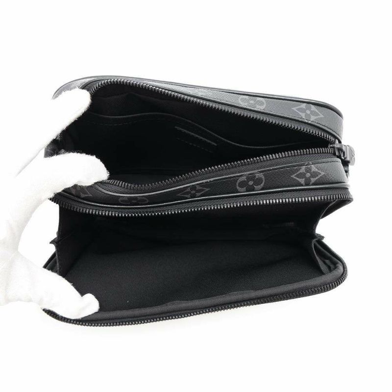 ルイヴィトン ショルダーバッグ モノグラム・エクリプス アルファ・メッセンジャー M46955 ヴィトン ブラック 黒