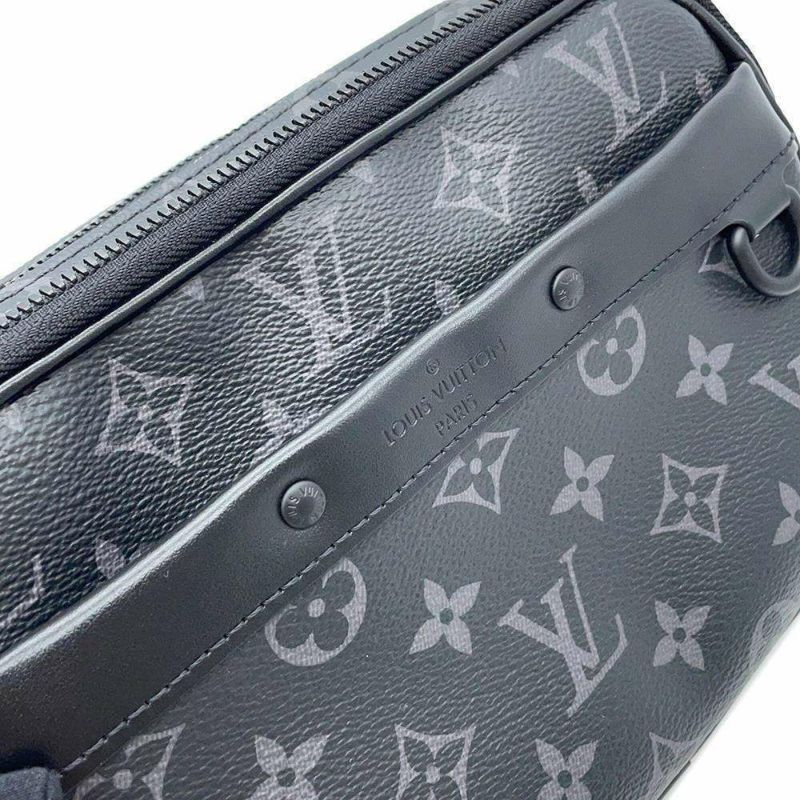 ルイヴィトン ショルダーバッグ モノグラム・エクリプス アルファ・メッセンジャー M46955 ヴィトン ブラック 黒